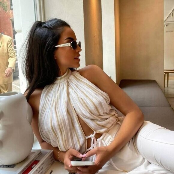 Celine CL40235U 16A Oval Sunglasses – Silver - Picture 11 of 13